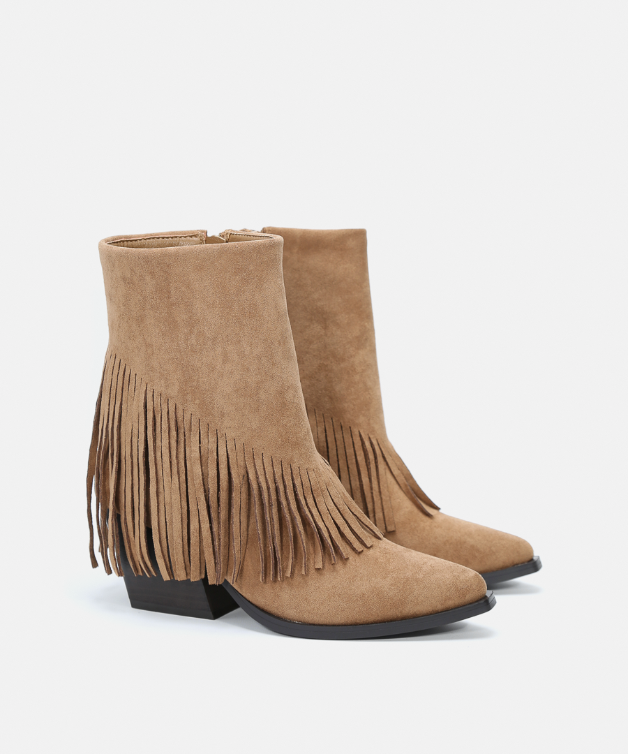 Botins cowboy franjas image number null